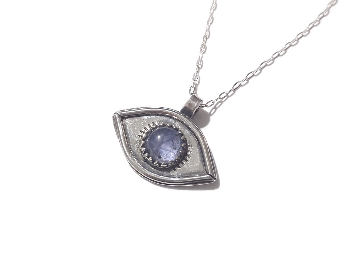 Third Eye - Iolite - Handmade - silversmithed - Ready to Ship - ValenwoodVixen