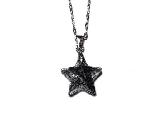 Small Star Custom Keepsake Necklace with Hair or Fur | Pet Memorial Jewelry