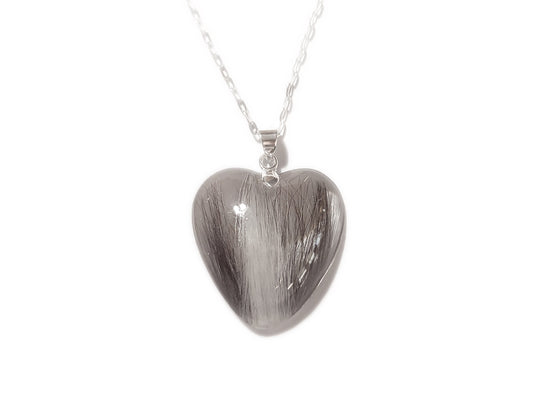 Handmade Heart shaped keepsake necklace with hair