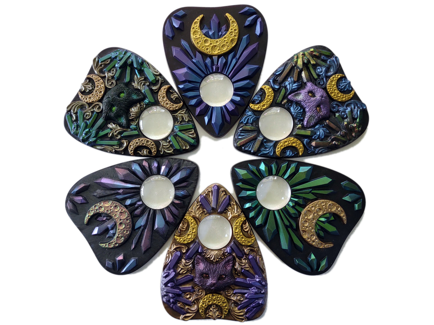 Crystal Kitten Planchette | One of a kind Decor | Ready to Ship | Limited