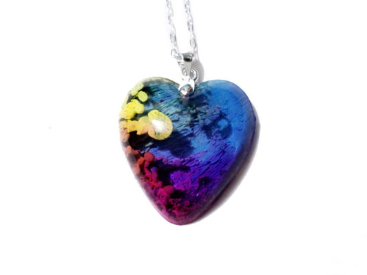 Magic Reef Necklace - Handmade- One of a kind- Abstract- Rainbow - Nature Jewelry - Valenwood Vixen - Ready to Ship