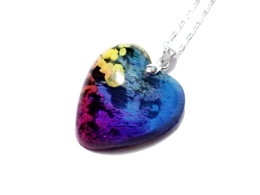 Magic Reef Necklace - Handmade- One of a kind- Abstract- Rainbow - Nature Jewelry - Valenwood Vixen - Ready to Ship