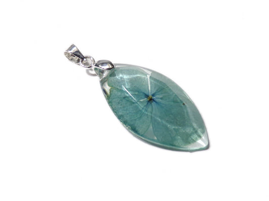 Hydrangea Dream Necklace 4 - Hydrangea- Faceted Resin Necklace - Real Dried Flowers - Nature Jewelry - Valenwood Vixen - Ready to Ship