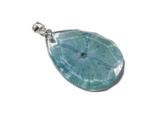 Hydrangea Dream Necklace 3 - Hydrangea- Faceted Resin Necklace - Real Dried Flowers - Nature Jewelry - Valenwood Vixen - Ready to Ship