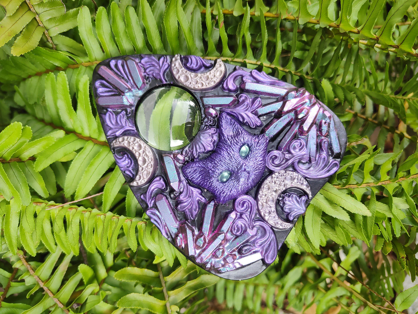 Kitty Crystal Planchette | One of a kind Decor | Limited