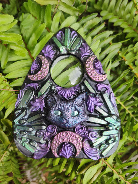 Kitty Crystal Planchette | One of a kind Decor | Limited