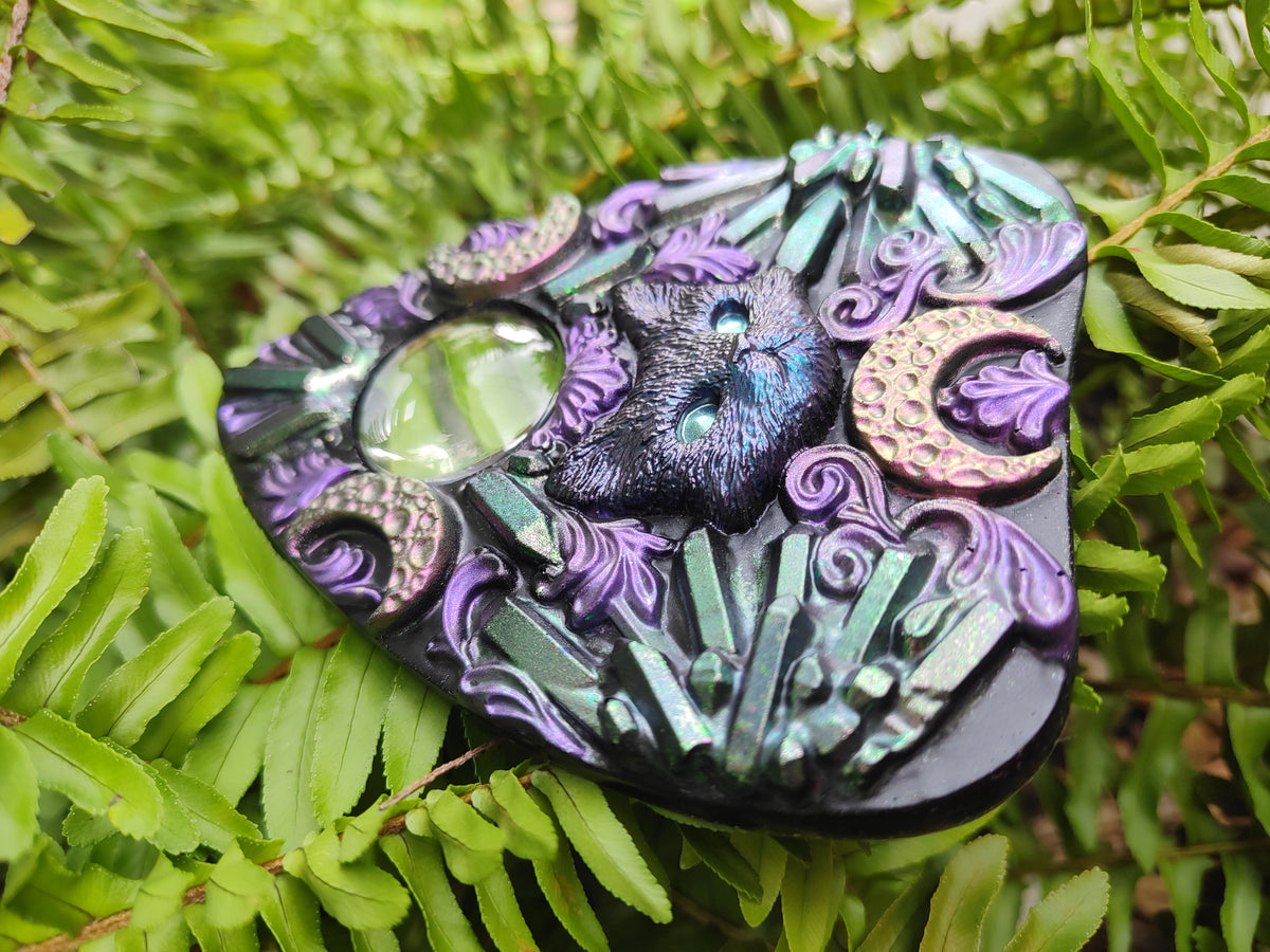 Kitty Crystal Planchette | One of a kind Decor | Limited