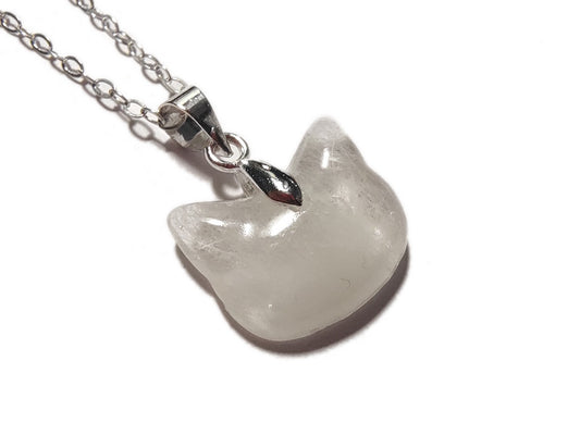 Cat Keepsake Necklace with Hair or Fur | Custom Memorial Jewelry