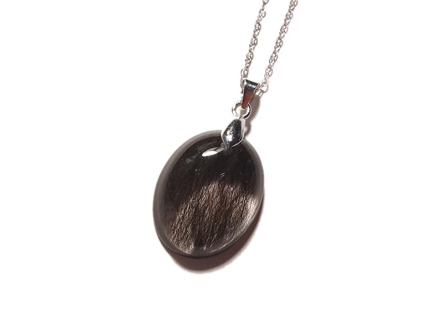 Small Oval Keepsake Necklace with Hair or Fur | Custom Memorial Jewelry