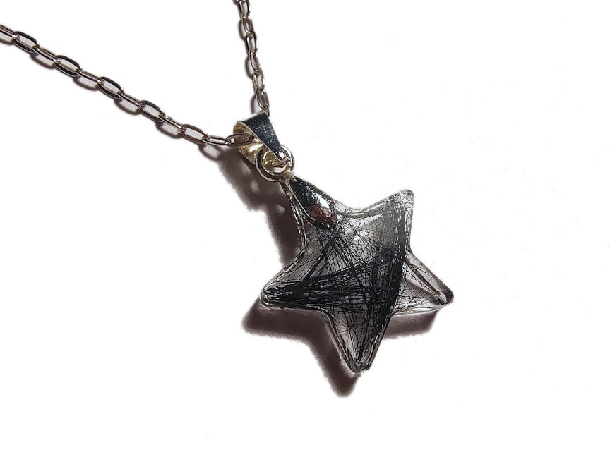 Small Star Custom Keepsake Necklace with Hair or Fur | Pet Memorial Jewelry