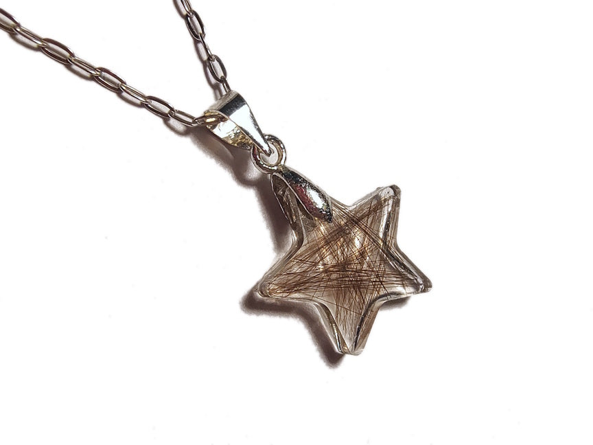 Small Star Custom Keepsake Necklace with Hair or Fur | Pet Memorial Jewelry