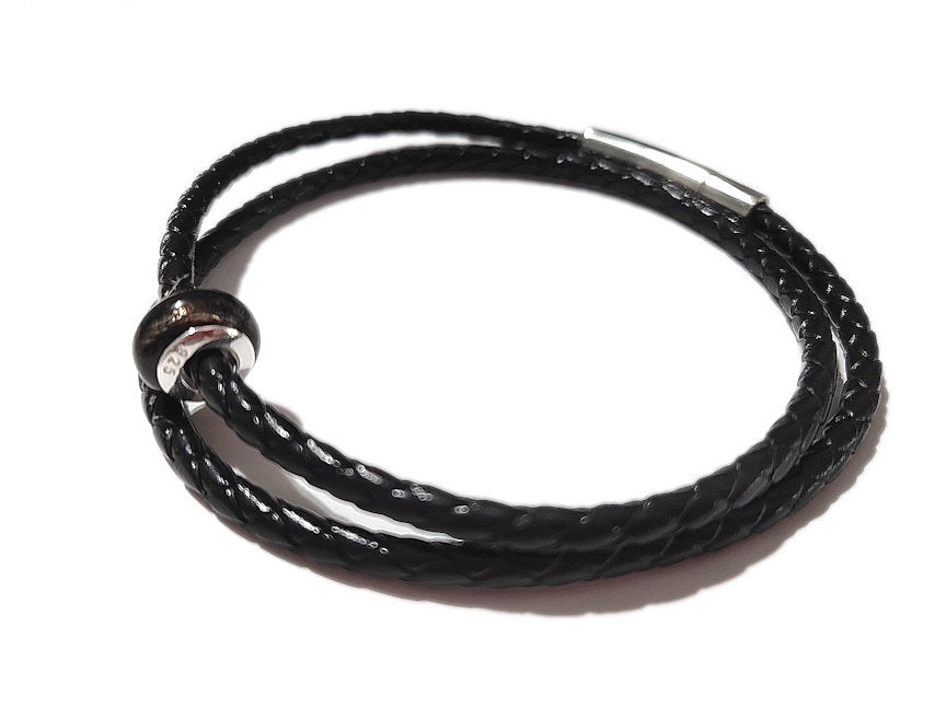 handmade bracelet with keepsake bead