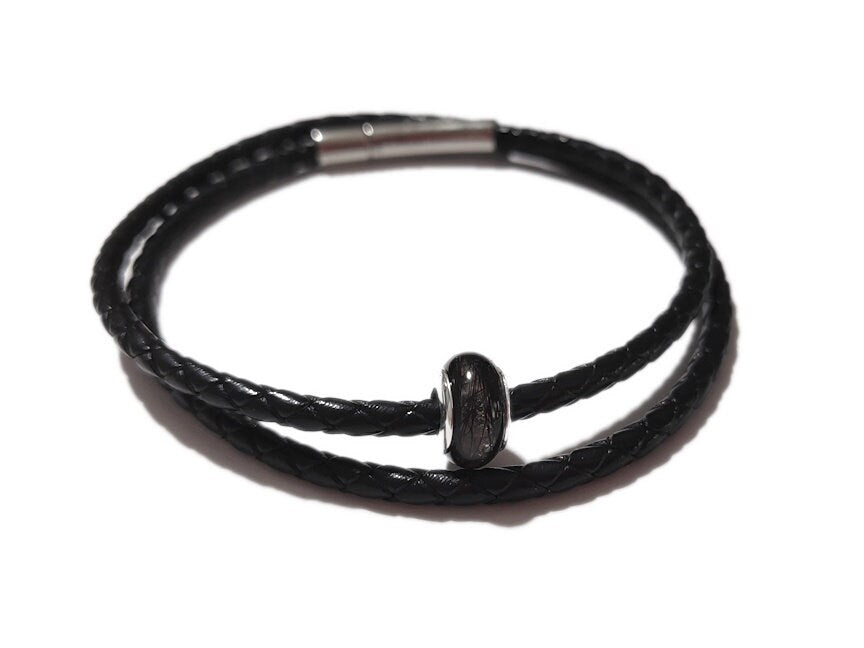 handmade bracelet with keepsake memorial bead