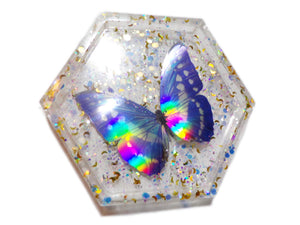 Holo Butterfly Tray 1 - Butterfly and Moon Glitter - Ready to Ship