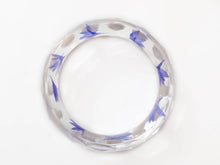 Load image into Gallery viewer, Faceted Blue Cornflower Bangle Bracelet- Small- Resin - Real Flowers - Nature Jewelry -  Valenwood Vixen - Ready to Ship
