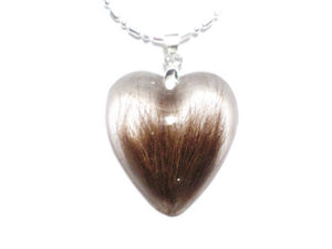 HEART Personalized Hair Lock Resin Keepsake Pendant - Baby Hair - Pet Hair Keepsake - Locket - Mothers Necklace - Memorial - ValenwoodVixen