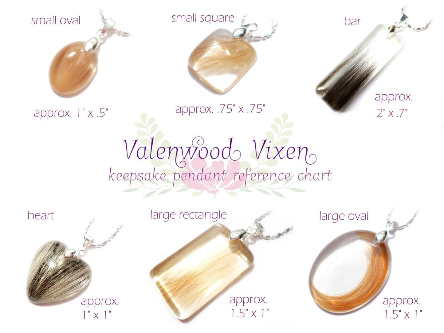 Personalized Hair Lock Resin Keepsake Pendant - Baby Hair - Pet Hair Keepsake - Mothers Necklace - Memorial Necklace - ValenwoodVixen