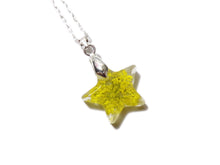 Load image into Gallery viewer, Star Flower - Queen Annes Lace Blossom- Celestial Jewelry- Luna - Yellow - ValenwoodVixen - Ready to Ship
