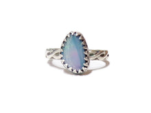 Load image into Gallery viewer, Iris - Opal Ring- size 7  - Opal doublet &amp; sterling silver handcrafted ring- Opal Jewelry - ValenwoodVixen - Ready to Ship
