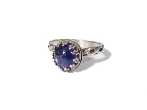 Asteria Ring - choose your size - Iolite - Dreams & Divination - Gemstone Ring - Handmade Ring - Sterling -  ValenwoodVixen - Ready to Ship