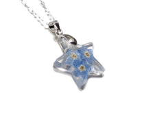 Load image into Gallery viewer, Forget Me Not Star - Forget-Me-Not Flowers - Blossoms - Celestial Jewelry- Luna - Blue - ValenwoodVixen - Ready to Ship
