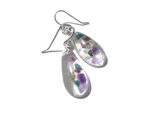 Load image into Gallery viewer, Mixed Gemstone Earrings #1 - Modern Earrings - Mixed crystal gemstones in resin - Ready to Ship - ValenwoodVixen
